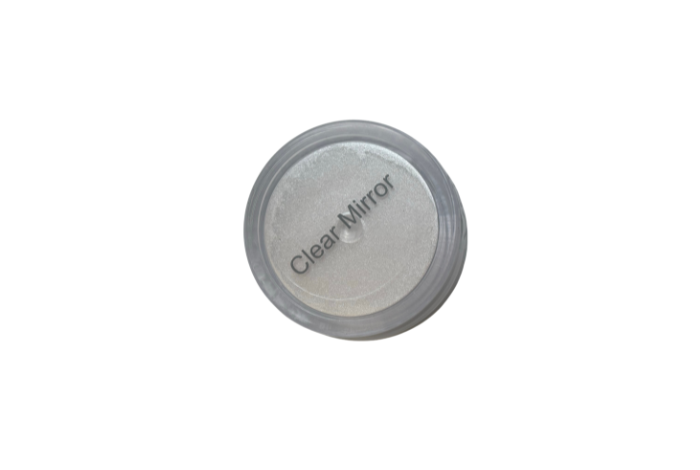 Polvo transparente para uñas de cromo (suelto)