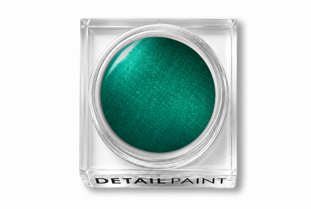 Pintura de detalle - Terciopelo verde