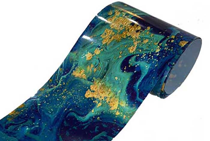 13 - Mármol azul y dorado
