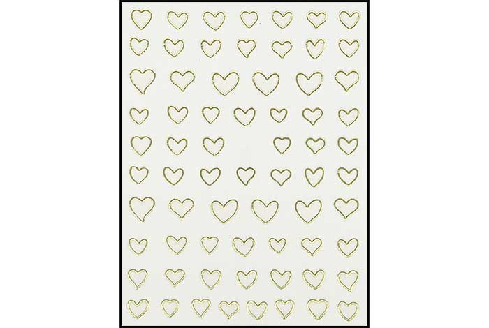 31 - Pegatinas de contorno de corazón