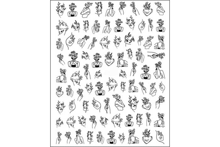 5 - Pegatinas abstractas