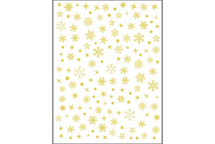 53/56 - Pegatinas de copos de nieve