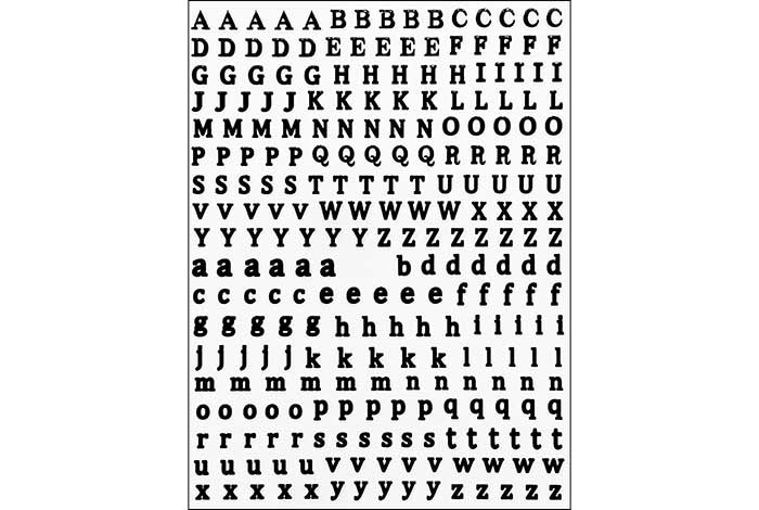 41 - Pegatinas De Letras