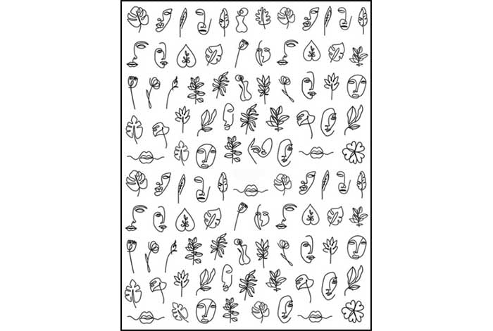 5 - Pegatinas abstractas
