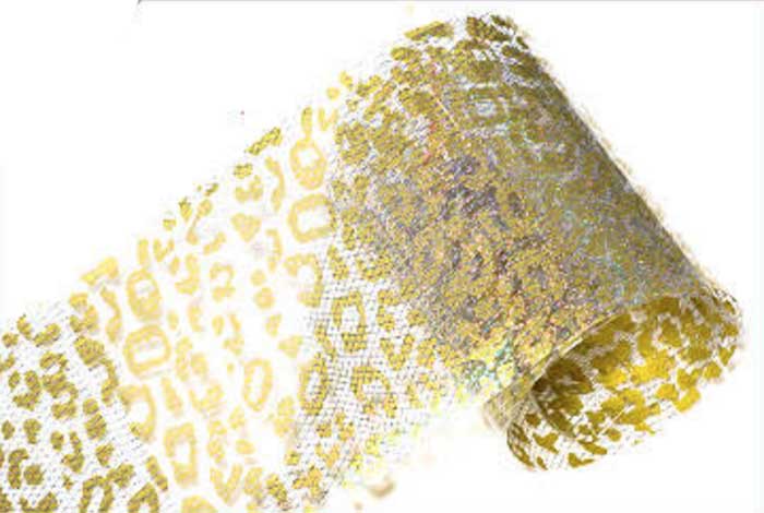 38 - Estampado de leopardo dorado