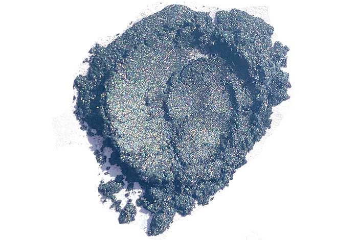 Polvo de mica plateada