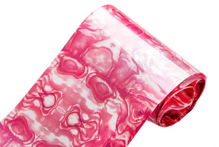 124 - Vibrant Pink Marble Foil