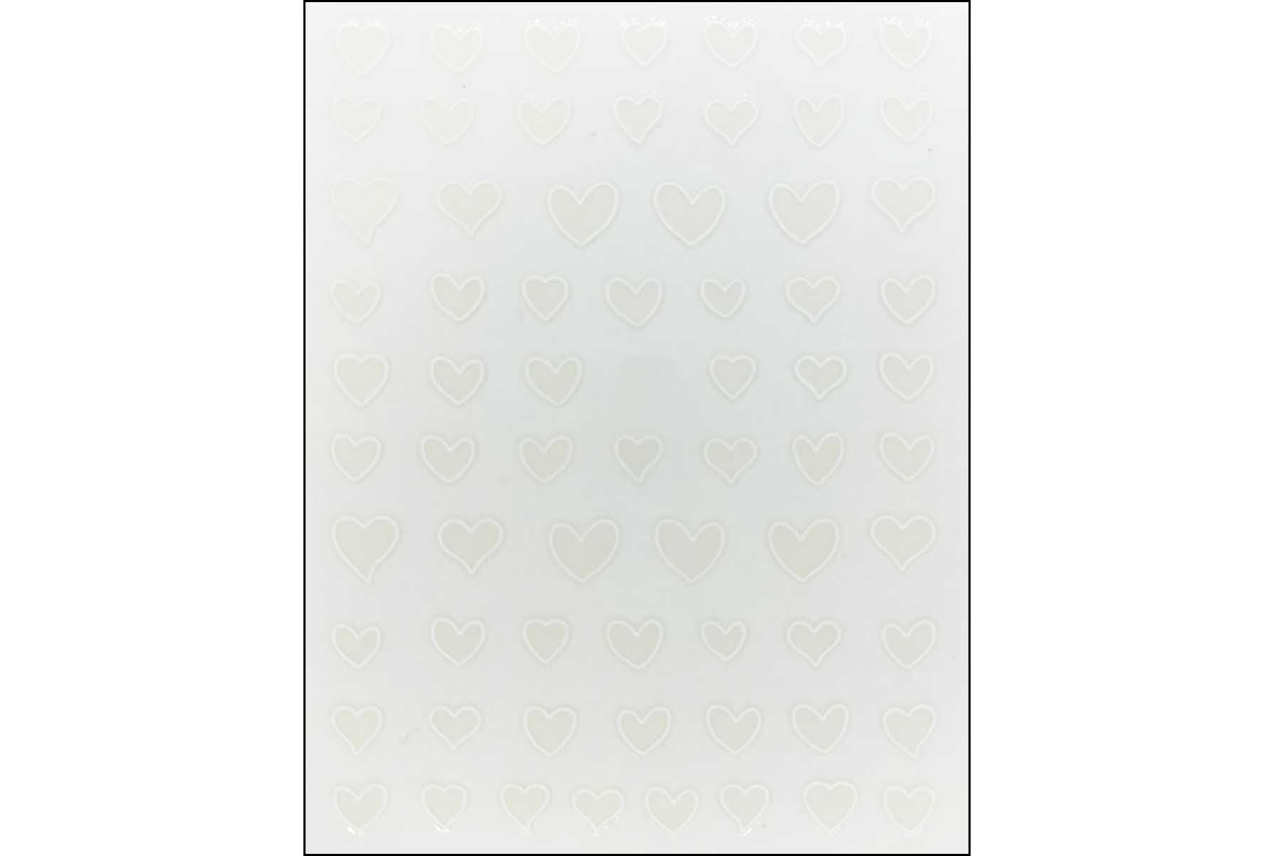 31 - Pegatinas de contorno de corazón