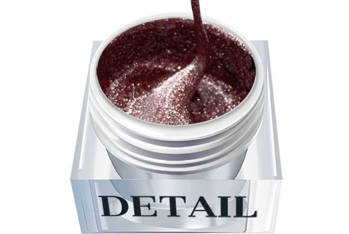 Pintura de detalle - Rosa brillante 