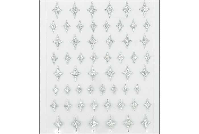 23 - Pegatinas de diamantes con purpurina 