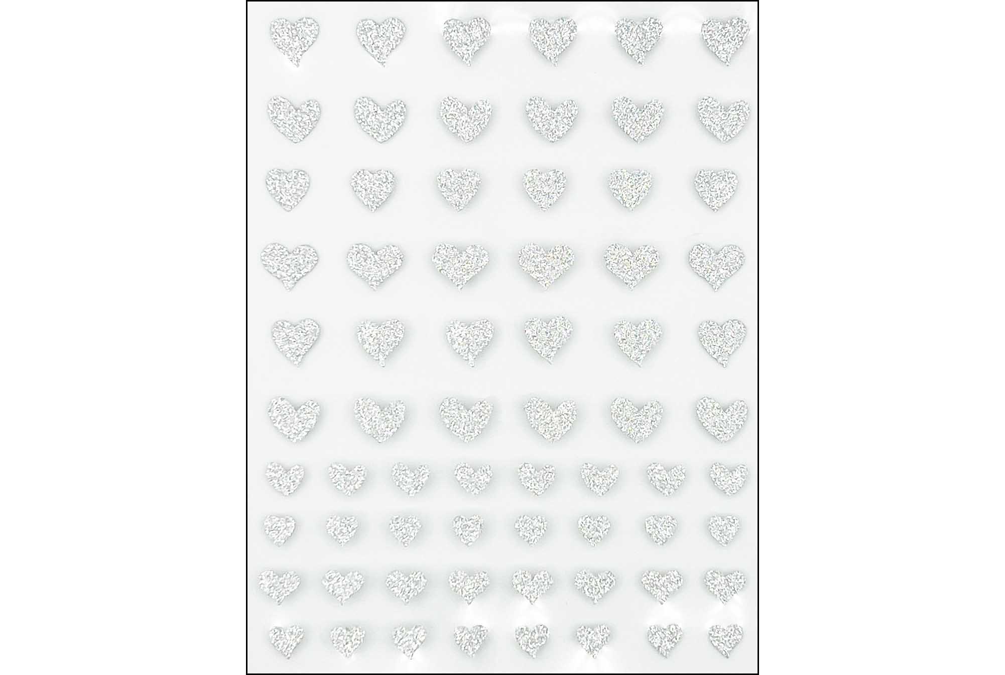 Pegatinas de uñas de corazón 