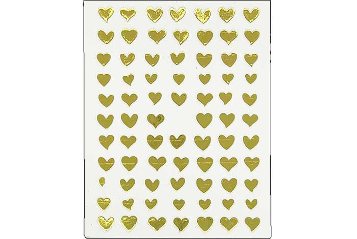 Pegatinas de uñas de corazón 