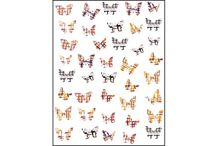 9 - Pegatinas de mariposas 