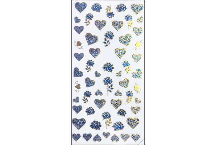 49 - Pegatinas de Rosas y Corazones 