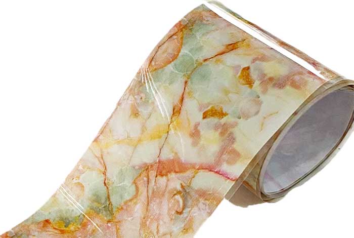 86 - Mint Pink Marble Foil