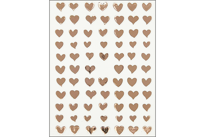 Pegatinas de uñas de corazón 